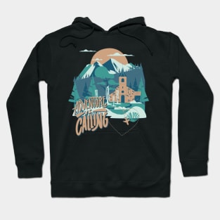 Adventure is calling Time to travel Wanderlust love Explore the world holidays vacation Hoodie